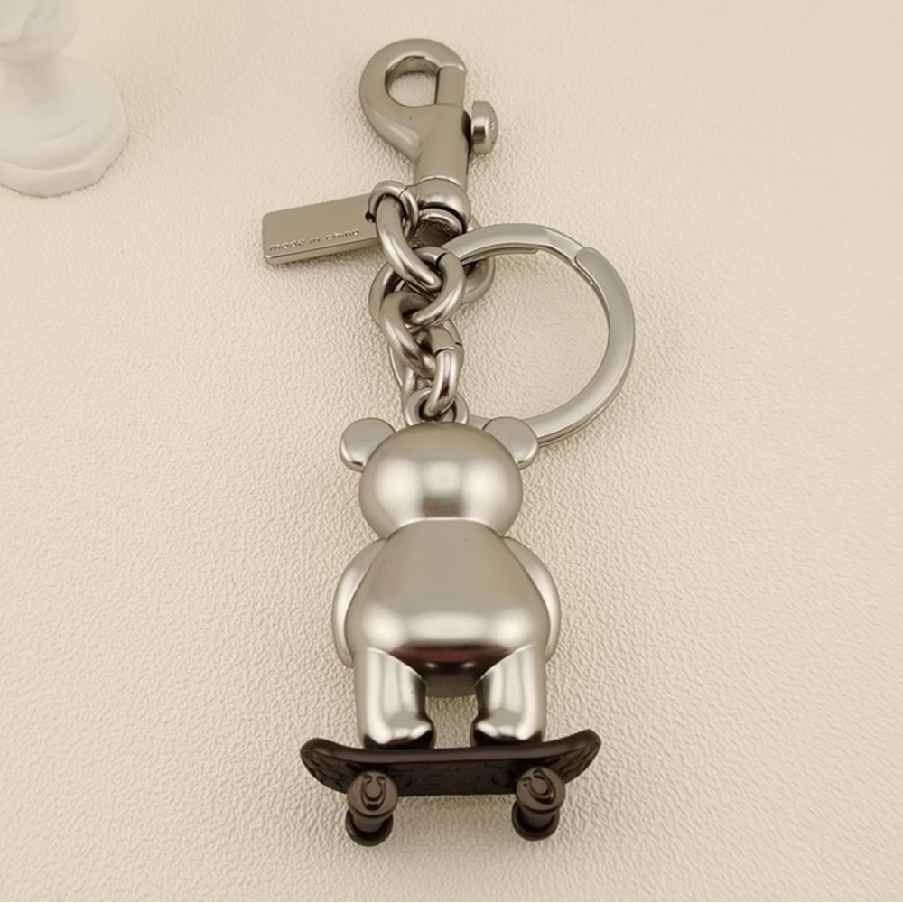 Coach Skateboard Bear Bag Charm - Picture 2 of 11